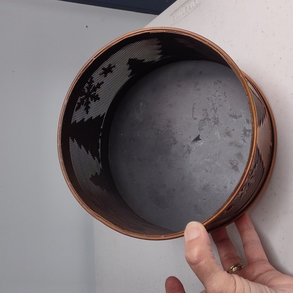 🎅Copper wire basket with trees and snowflakes🎄🤶 - Picture 6 of 6